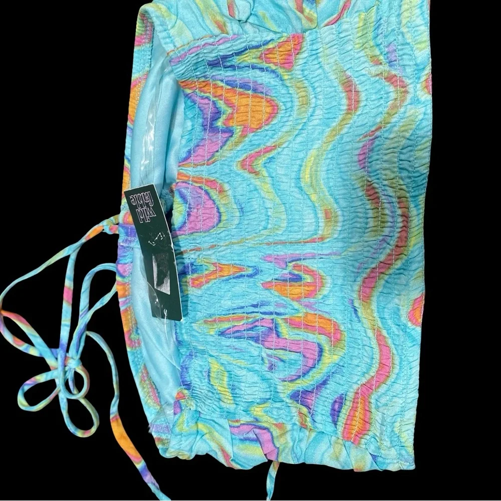 Colorful Swirl Two-Piece skirt and halter top Set XS - Picture 5 of 9